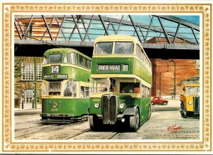 England Merseyside Bus and Tram At The Pier Head