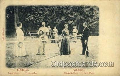 Elisabeth-Park, Tennis-Platz Tennis Unused light crease right top corner, som...