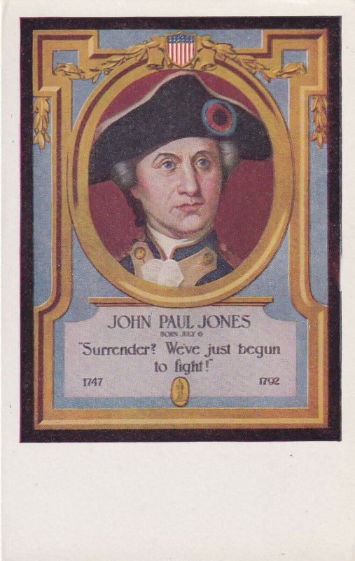 1900-1910s; John Paul Jones, U.S. Naval Commander