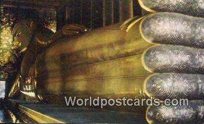 Reclining Buddha, Wat Po Bangkok Thailand Unused 