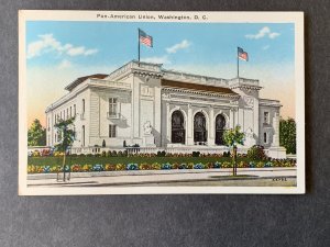 Pan American Union Washington DC Litho Postcard H2192081918