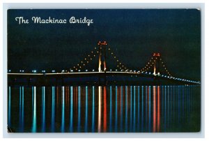 Vintage The Mackinac Bridge Postcard P203E