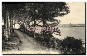 Old Postcard Dinard La Vicomte Le Chemin De Ronde