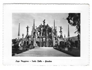 Italy Lago Maggiore Isola Bella Garden Palace Glossy 4X6 RPPC Photo Postcard