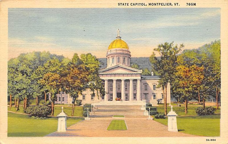 Montpelier, Vermont, USA State Capitol Unused 