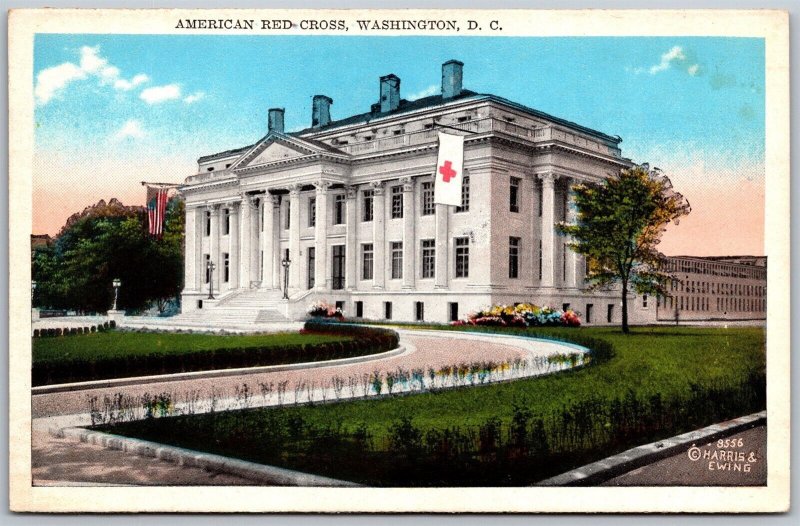 Vtg Washington DC American Red Cross Building 1920s View White Border Postcard