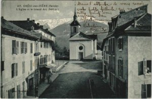 CPA GRESY-sur-ISERE L'Eglise et le Grand Arc (1193283)