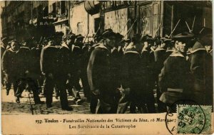 CPA AK Funerailles des Victimes du Iena - Toulon - 1907 SHIPS (911126)