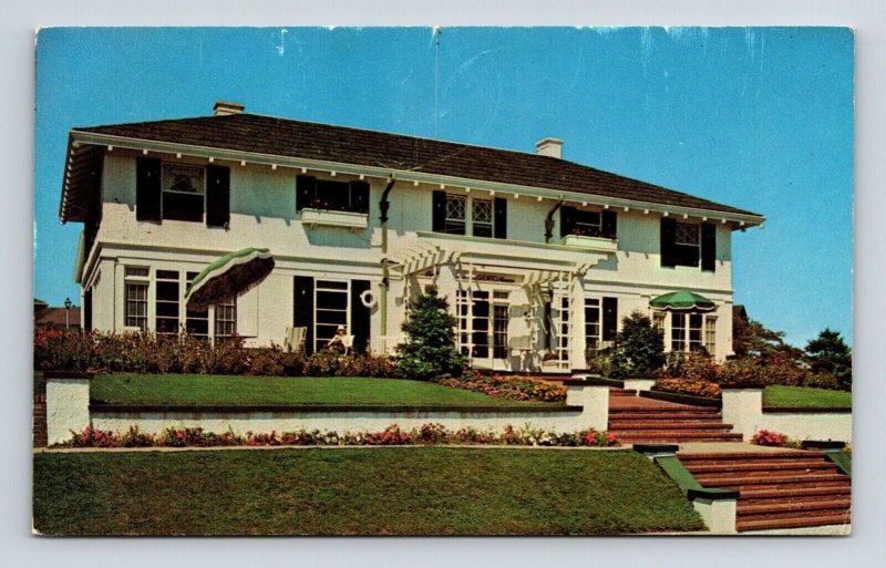 Argento House Falmouth Heights Massachusetts Street View Vintage UNP Postcard 