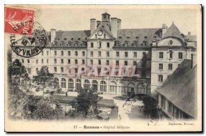 Postcard Rennes Old Military Hospital