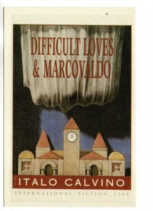 Difficult Loves & Marcovaldo, Italo Calvino, Novel Book Advertising Postcard