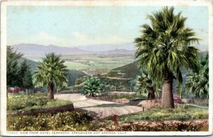 postcard California - View from Hotel Verandah, Arrowhead Hot Springs