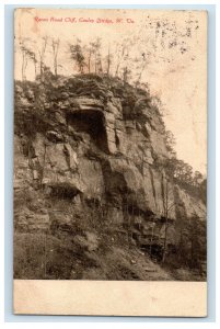 1907 Raven Roast Cliff Gauley Bridge WV Wash & Hinton RPO Antique Postcard 