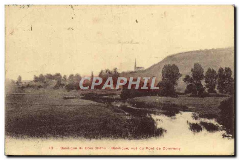 Old Postcard Bois Chenu Basilica Basilica View From the Bridge Domremy