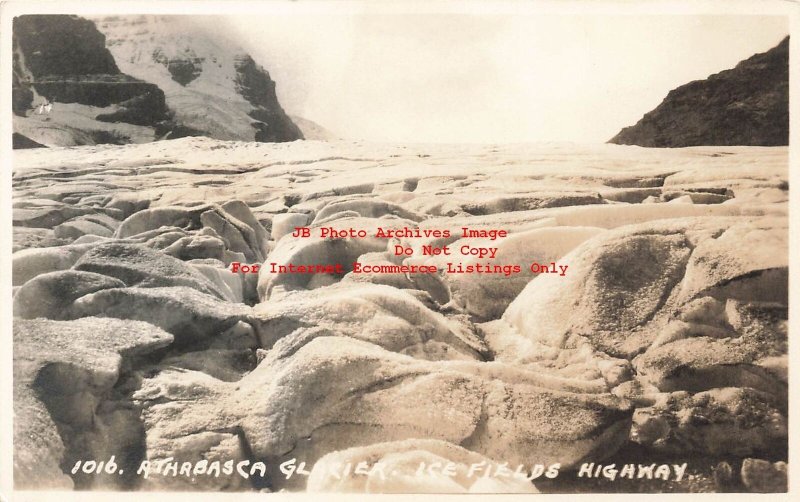 Canada, Alberta, Athabesca Glacier, RPPC, Athabesca Glacier, Photo