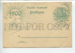 438653 GERMANY 1900 year NEW YEAR ART DECO postal postcard POSTAL stationery