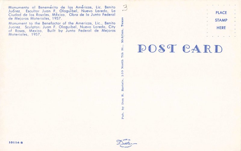 Nuevo Laredo, Mexico, Benito Juárez Monument (night view)