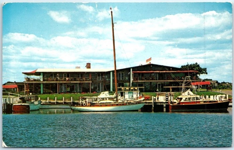 Postcard - The Flying Bridge Restaurant - Falmouth, Massachusetts