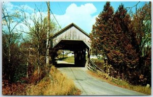 M-80808 One of the Five Covered Bridges in Lyndon Vermont