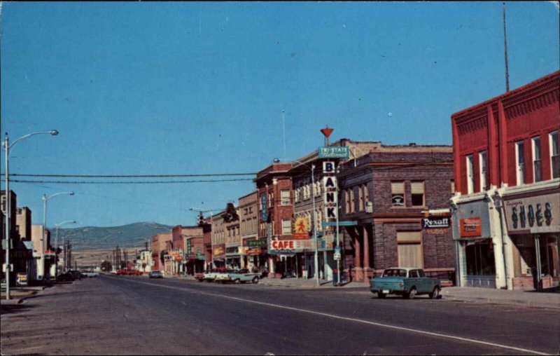 Montpelier Idaho ID Street Scene c1960s Postcard