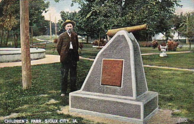 Iowa Sioux City Scene In Children's Park 1908
