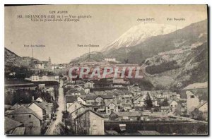 Old Postcard Briancon General view City the highest in Europe