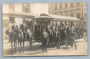 MIDDLETOWN OH RAPID TRANSIT VINTAGE REAL PHOTO POSTCARD RPPC