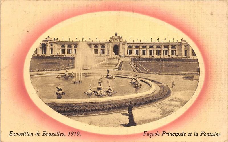 BF35271 exposition de bruxelles 1910 belgium facade principale front/back scan