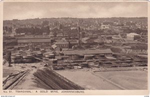 TRANSVAAL : A Gold Mine , Johannesburg , South Africa , 1910s