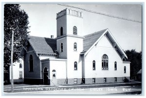 c1940's American Reformed Church Sibley Iowa IA RPPC Photo Vintage Postcard