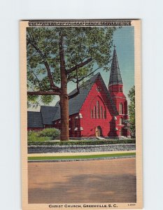 Postcard Christ Church, Greenville, South Carolina