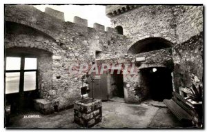 Old Postcard Roquebrune Village Le Chateau (tenth century) The Inner Court an...