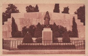 St Saint Bernadette Statue Lourdes Frank Antique Postcard