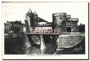 Old Postcard Metz Porte Des Allemands And The Seille