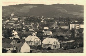 Czech Republic Valašské Meziříčí celkový pohled RPPC 05.50