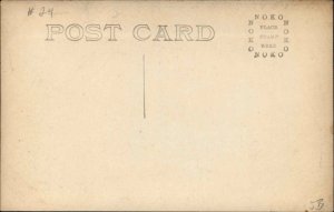 Rutherford new Jersey NJ Post Office Block c1910 Real Photo Postcard