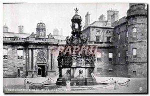 Postcard Old Fountain Holyrood Palace Edinburgh