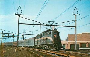 Pennsylvania  Railroad  GG-1 #4927 at Harrison New Jersey in 1954, Chrome