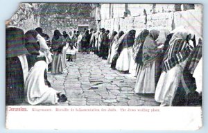 JERUSALEM The Jews wailing place ISRAEL Postcard