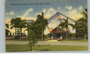 Lake Worth FL Church Postcard