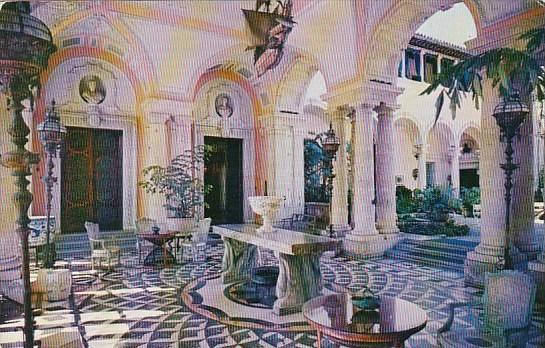 The East Loggia And A Glimpse Of The Courtyard Vizcaya Dade County Art Museum...