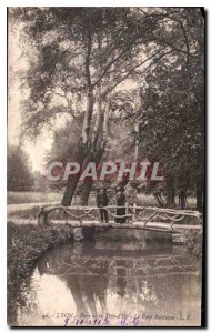 Postcard Old Lyon Parc de la Tete Now the Rustic Bridge