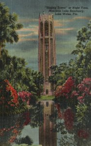 Vintage Postcard 1954 The Singing Tower From North Mountain Lake Wales Florida