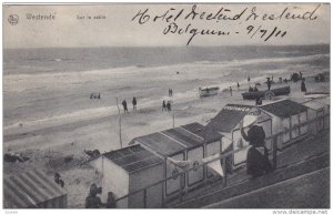 WESTENDE, Sur le sable, West Flanders, Belgium, PU-1911
