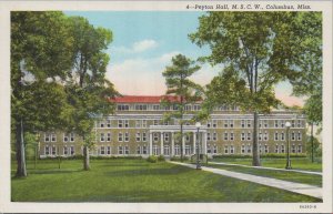 Postcard Peyton Hall MSCW   Columbus MS Mississippi