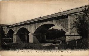 CPA VIDAUBAN Pont du Chemin de fer P. L. M sur l'ARGENS (411291)