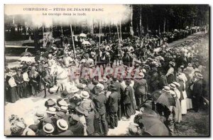 Compiegne Old Postcard Fetes de Jeanne d & # 39arc The procession in the forest