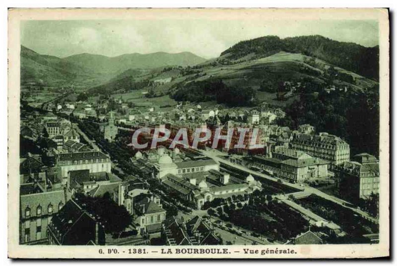 Old Postcard La Bourboule Vue Generale