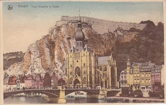 Belgium Dinant Pont Citadelle et Eglise 1929