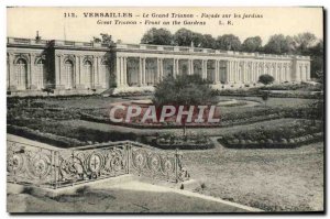 Old Postcard Grand Trianon Versailles Facade On The Gardens